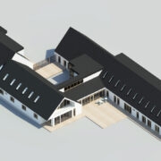 OÜ DAGOpen arhitektuuribüroo projektijoonis Hiiumaa haigla hooldekodu hoonest.