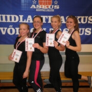 Pildil neidude meistrid vasakult Ave Tüür, Liis Trauser, Brigitta Jõgi ja Mirjam Lige.