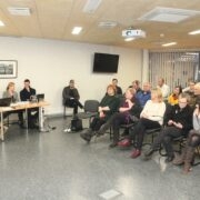 Keskväljaku ja Tuuletorni projektide avalikul arutelul osales paarkümmend huvilist.