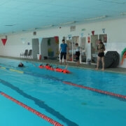 Veeohutuskoolitus Käina spordikeskuses.