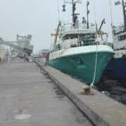 Hiiumaa kalalaevad Västerviki sadamas.