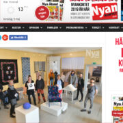 Saarte tarbekunstinäituse kajastus kohalikus ajalehes Nya Åland.