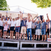 ORC I võistlusklassi kolm meeskonda autasustamsisel.