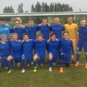 Võidukas Hiiumaa/Läänemaa tiim peale Nõmme Kalju alistamist. Esireas (vasakult) Andris Valk, Indrek Nõulik, Holger Sepma, Rasmus Padari, Markus Kivi ja Kristjan Ugam, tagareas (vasakult) Johannes Niinemäe, Jaanus Sõmer, Cristopher Kull (Läänemaa JK), Tormi Mehide (Läänemaa JK), Hargo Liiving, Karl Värva ja Kermo Platov.