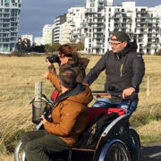 Loodusradadele soovitakse ligi pääseda erinevate liikumisvahenditega, pildil on Anne-Ly Torstenssoni Taani reisil nähtud invajalgratas.