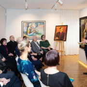 Näituse avamisel kõneles oma sõbrast, kunstnik Olev Subbist Enn Kunila.