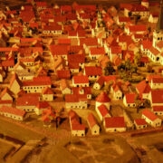 Nii võis Pärnu linn välja näha kuskil 18. sajandi paiku.