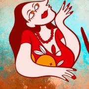 Picassoliku kalasilmse daami autor on kunstnik Valdek Alber.