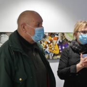 Fred Jüssi ja Kalli Sein näituse avamisel.