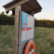 Päästestend RMK Kaleste puhkekohas.