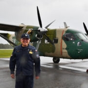 Kontradmiral Jaworski startis Kärdla lennuväljalt tagasiteele eile pärastlõunal.