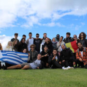 Projekti EFYPRA noored Hiiumaale saabumisel Rohuküla sadamas.