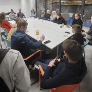 Kohtumine ettevõtjatega noortekeskuses.